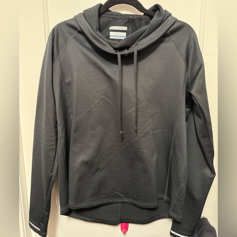 Columbia OMNI-WICK Black Cowl Neck Hoodie